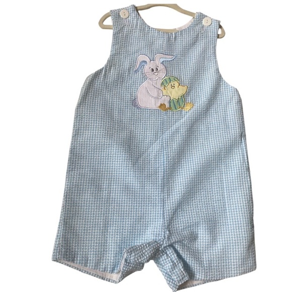 Wish Upon A Star Other - Wish Upon A Star Gingham Short Jon Jon Easter NWOT Boutique Size 4T